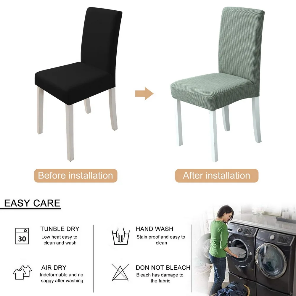 1 шт. однотонный чехол для кресла спандекс стрейч эластичные чехлы на стулья