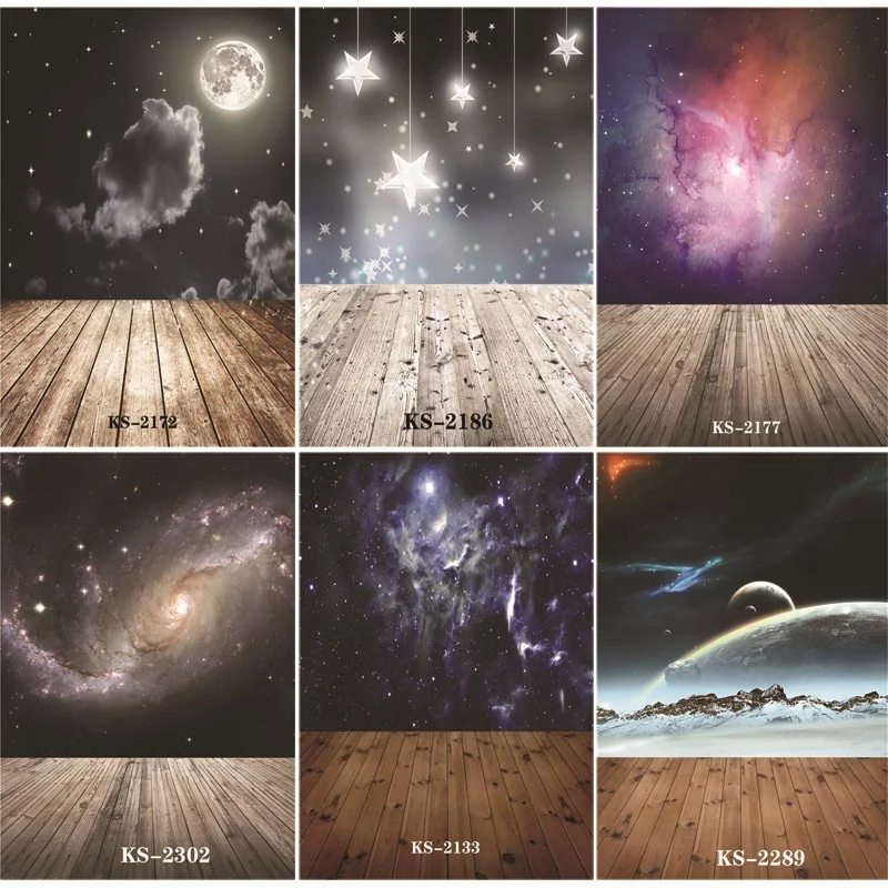 

Vinyl Custom Photography Backdrops Prop Starry floor Photography Background #KS200410-08