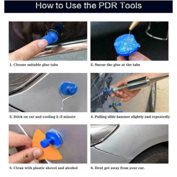 

Car Dent Removal Tool Set Kit Care Tool Accessories for Repairing Auto Vehicle FEA889