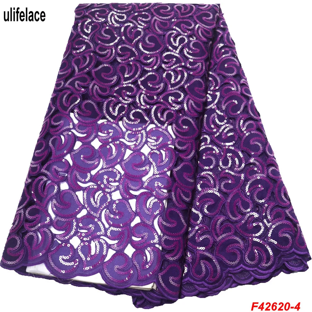 Блестящая ткань ручная работа с отверстиями парча тюль французские пайетки