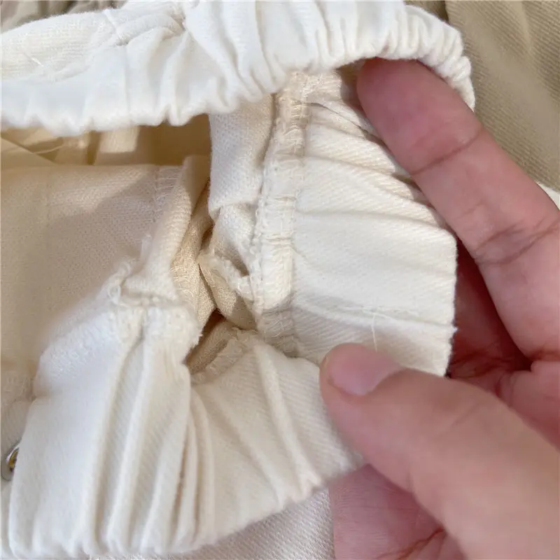 VIDMID children's cotton pants new boys outer casual pants baby girls elastic pants P6061