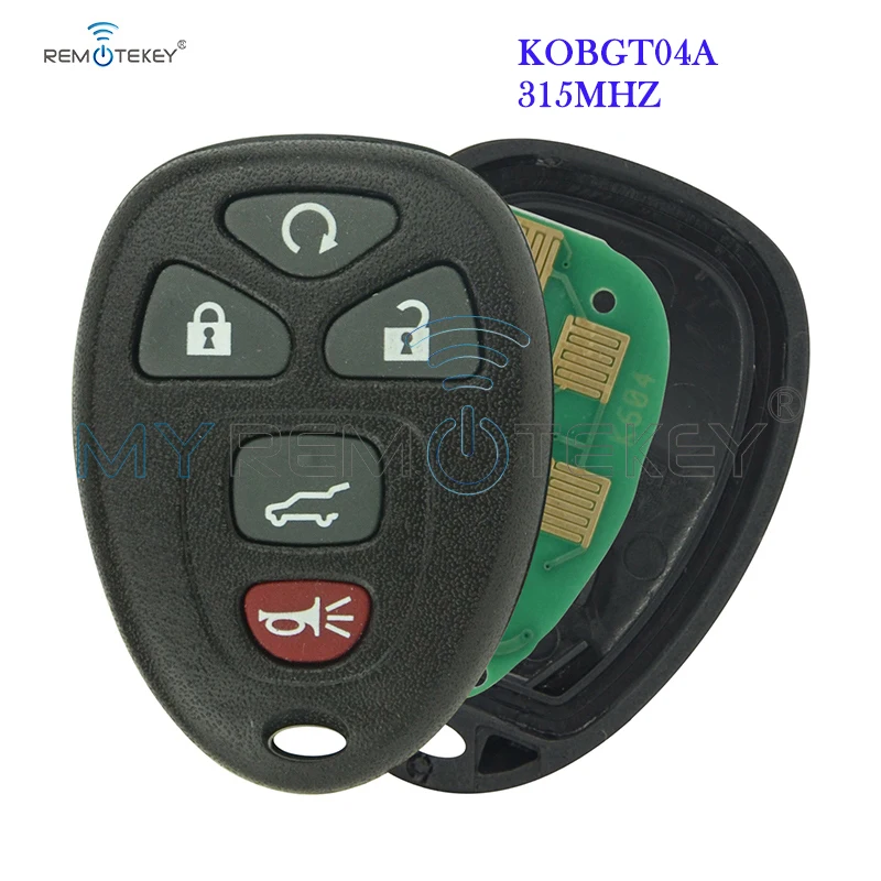 

Remtekey KOBGT04A 5 Button Car Key 315mhz For Buick Cadillac Chevrolet GMC Remote Key Fob