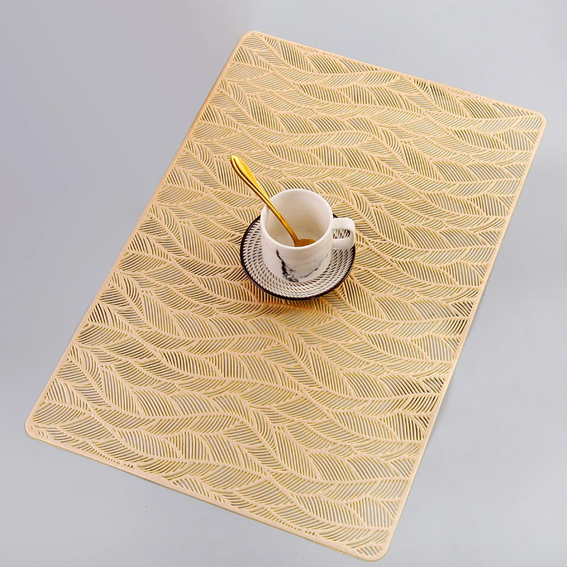 

PVC Simple Modern Oil Resistant Non-slip Kitchen Placemat Coaster Insulation Pad Dish Coffee Cup Table Mat Home Decor 51072