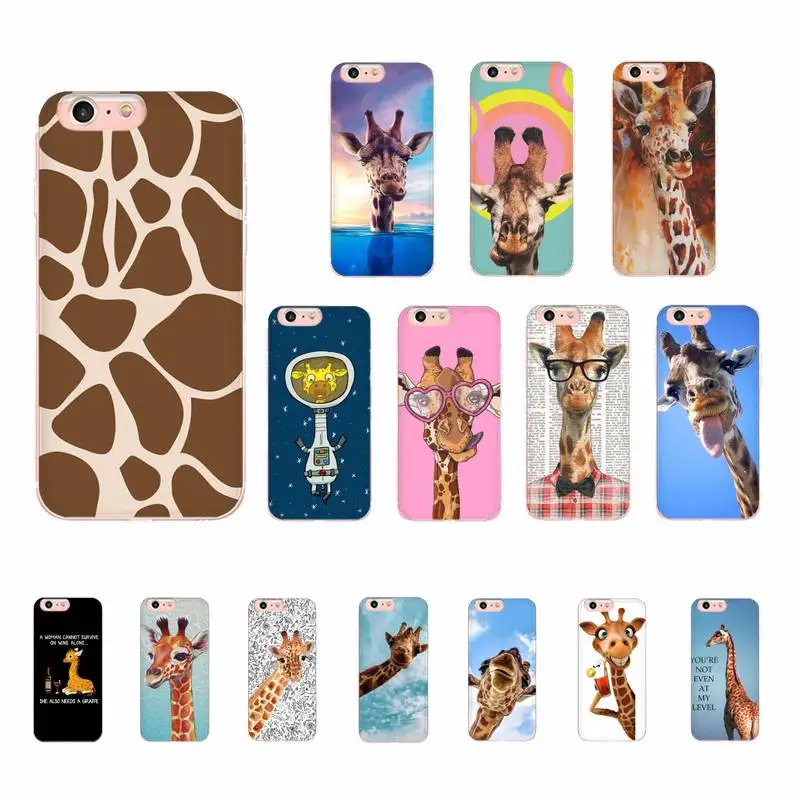 

MaiYaCa Funny Giraffe Phone Case for iphone 13 11 12 pro XS MAX 8 7 6 6S Plus X 5S SE 2020 XR case