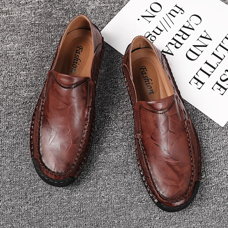 

casualboots spring causal leisure men's male loafers sale mens men cuero hot breathable masculino Men's sport flat