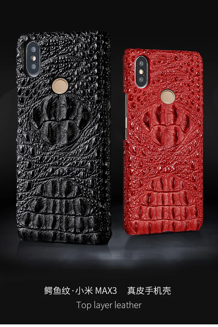 Чехол из натуральной кожи для Xiaomi mi 9T 9TPro 6 8 8SE 8 9Lite A2 lite mi x 2S 3 MAX 3 Red mi Note 8 pro K20 чехол с текстурой крокодила
