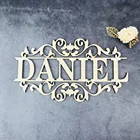 Персонализированная настенная деревянная вывеска с именем, с именем на заказ, с именем семьи, для жениха и невесты