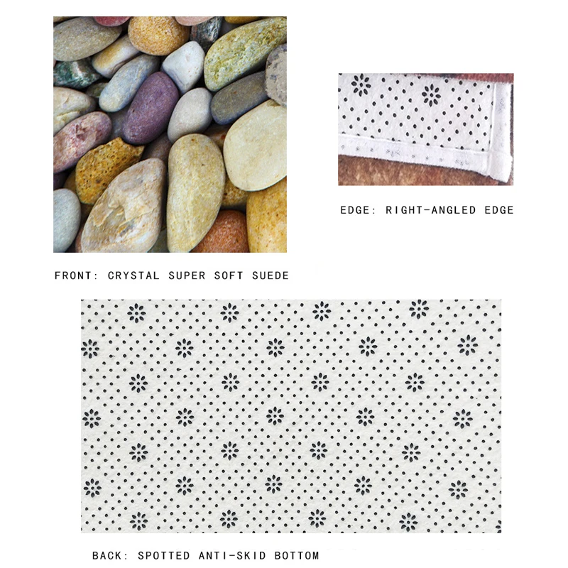 7 мм мягкий 3D длинный кухонный Противоскользящий коврик для ванной домашний