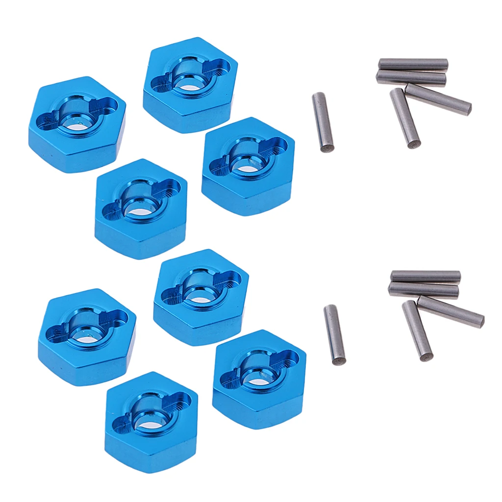 

8x 12mm Wheel Hub Hex Drive Adapter fit HSP 94101 94108 94110 1/10 RC Buggy Car