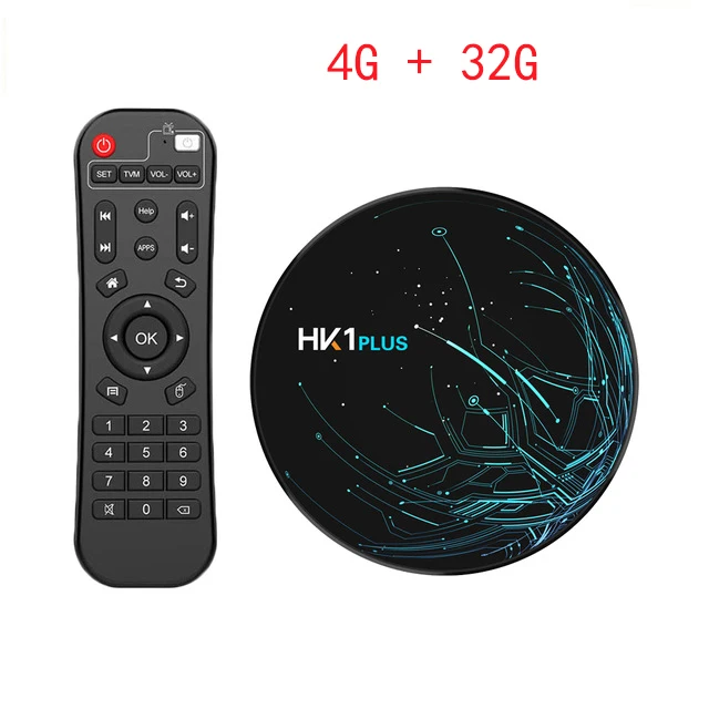 4G 32G TV BOX HK1 плюс Android 9,0 Смарт ТВ коробка 4 Гб 64 Гб Amlogic S905X2 двойной Wifi BT4.0 USB3.0 H.265 4K Netflix Youtube Google Play HK1 MAX - Цвет: 4G 32G TV BOX