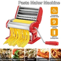 noodle pasta maker stainless steel nudeln machine lasagne spaghetti tagliatelle ravioli dumpling maker machine with two cutter