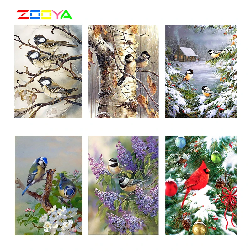 ZOOYA животное алмазная живопись Птица полная Алмазная вышивка шаблон Стразы