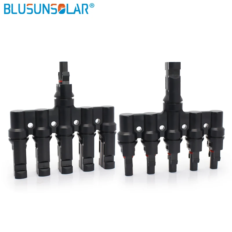 

10 Pairs 1 to 5 T Branch SOLAR PV Connectors Cable Coupler Combiner 5 in 1 Solar Panel Parallel Connector Waterproof IP67 FS0140