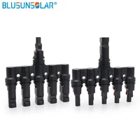 10 Pairs 1 to 5 T Branch SOLAR PV Connectors Cable Coupler Combiner 5 in 1 Solar Panel Parallel Connector Waterproof IP67 FS0140