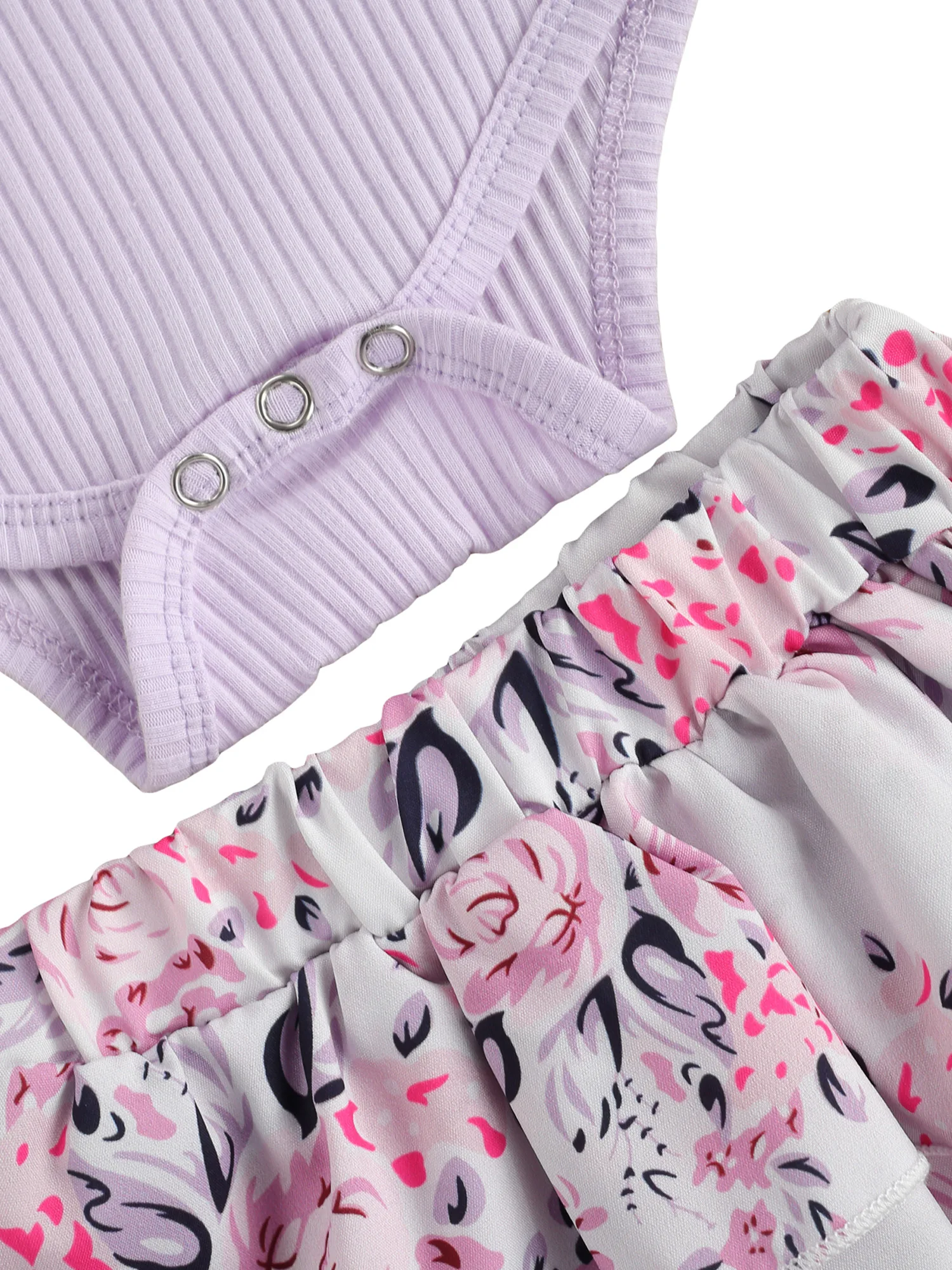 

Two Piece Baby Girl\u2019s Clothes Fresh Letter Embroidery Fly Sleeve Romper and Flower A-line Skirt