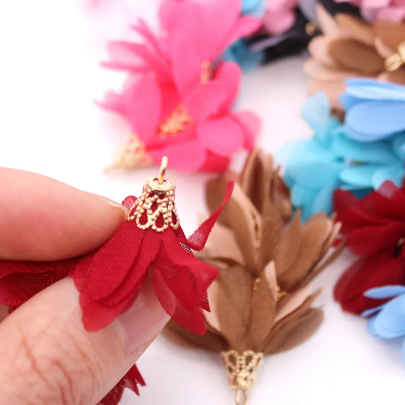 

10pcs/lot 15x50mm Tassel Vintage long Flowers Tassels Fringe for DIY Fashion Jewelry Keychain Cellphone Straps Pendant