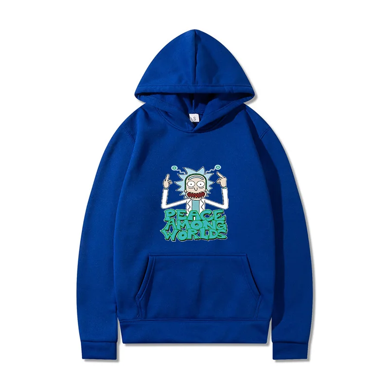 

2021 Fall/Winter Fashion Rick and Moti Hoodie Men'S Anime On-demand Hoodie Funny Hooded Long Sleeve Sports Top Rick Morti