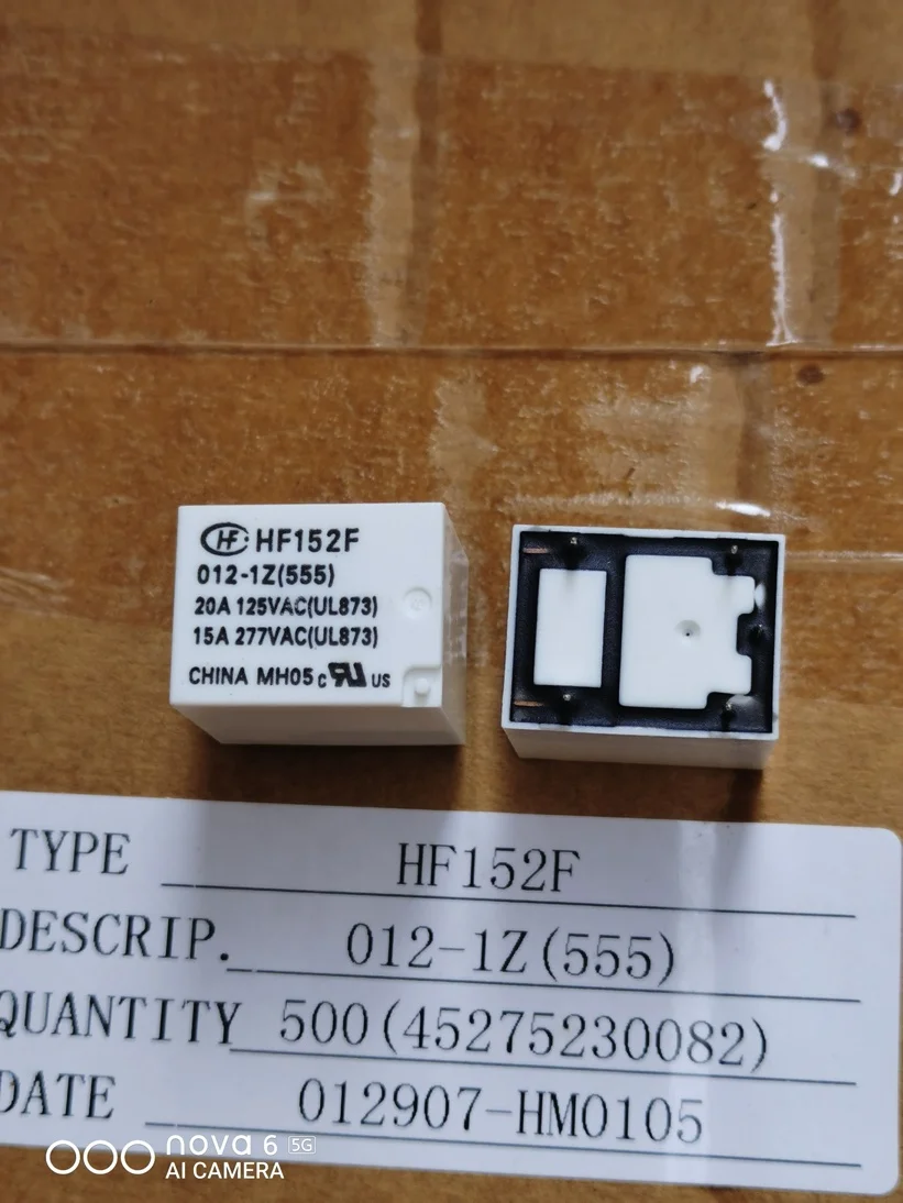 HF152F-024-1HS HF152F-005-1HS HF152F-012-1HS NF7100E24 HF152F-012-1Z реле мощности 20A 250VAC 4 контакта |