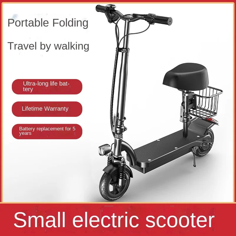 

YY Electric Mini Car Mini Ultra-Light Portable Folding Riding Scooter for Work