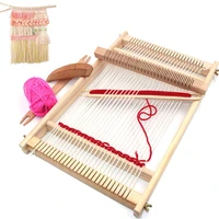 wooden loom knitting machine weaving frame diy knitted childrens toys wool handcraft household knitting machine woven scarves