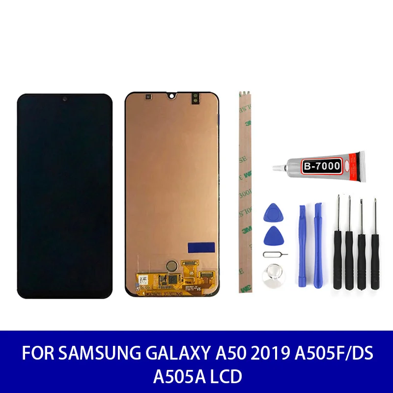 Оригинальный супер Amoled для samsung Galaxy A50 2019 ЖК дисплей сенсорный экран панель