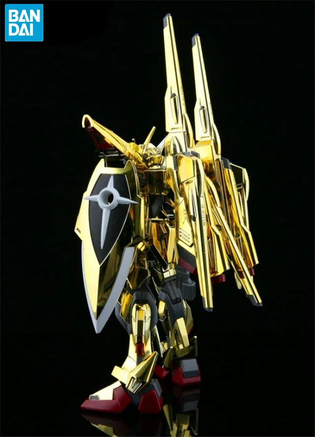 

BANDAI gundam 1/144 HG-38 SHIRANUI AKATSUKI model kids assembled Robot Anime action figure toys