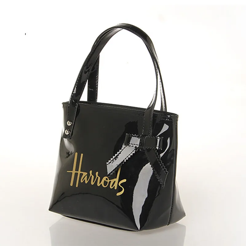 Large Waterproof Bags PVC Beach Women Shoulder Tote Bags Candy Jelly Bow Casual Shopping Shoulder Bags Travel 2023 Summer Bolso