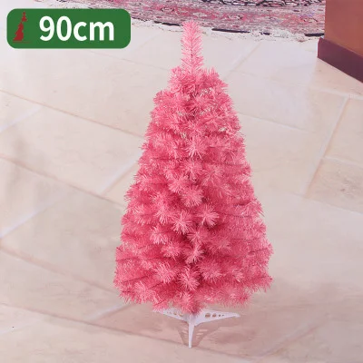 90CM-Pink Strongwell 180 см розовая Красная рождественская елка, Искусственные Рождественские елочные украшения, Рождественское украшение, домашний декор, большая елка - Цвет: 90CM-Pink