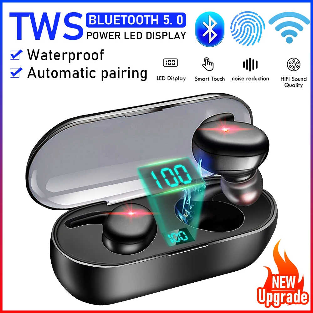 Cewaal беспроводная гарнитура Bluetooth совместимые наушники 5 0 вкладыши с зарядным
