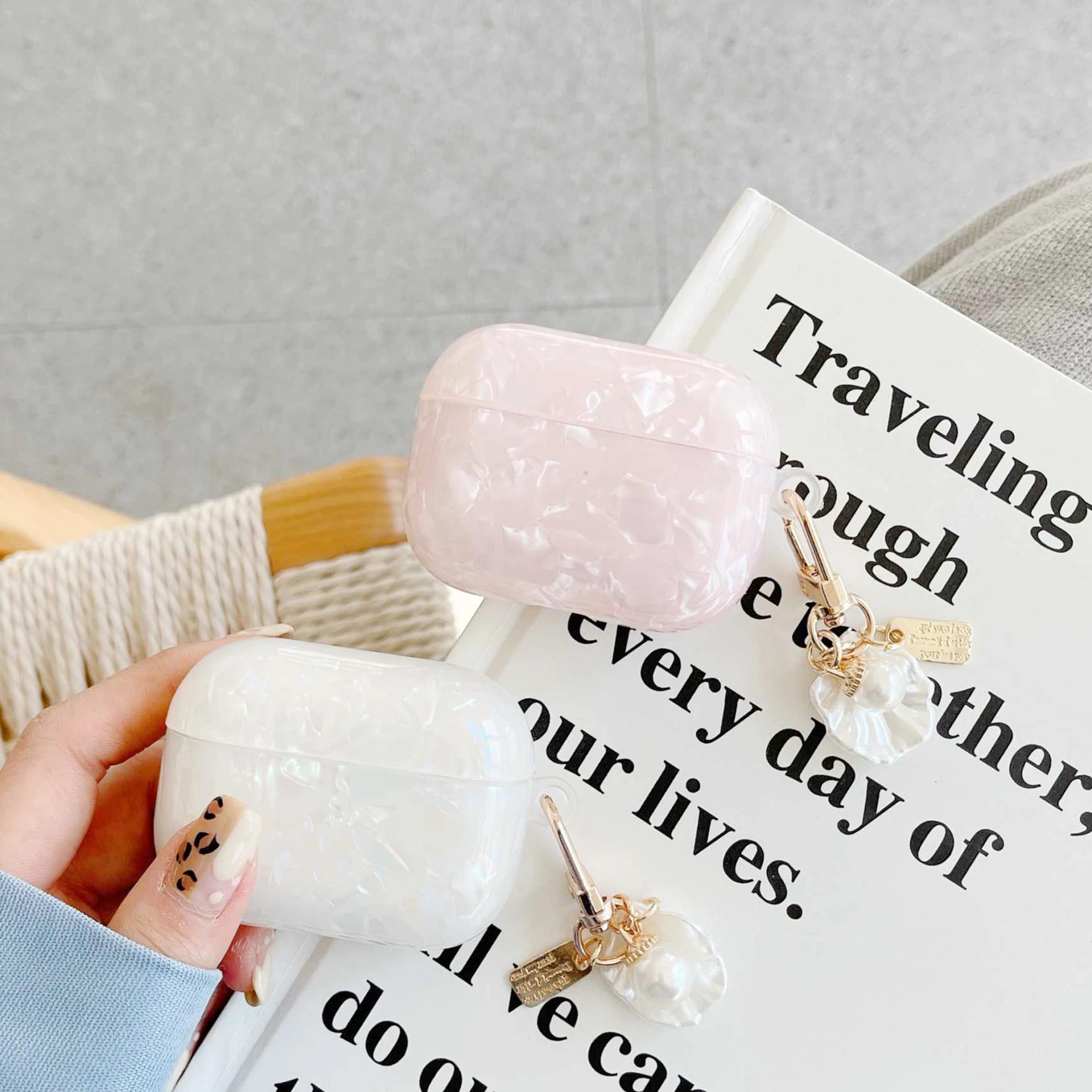 

Роскошный милый корейский чехол для AirPods Pro AirPods 1 2, чехол с брелоком, силиконовый чехол для наушников Apple AirPods