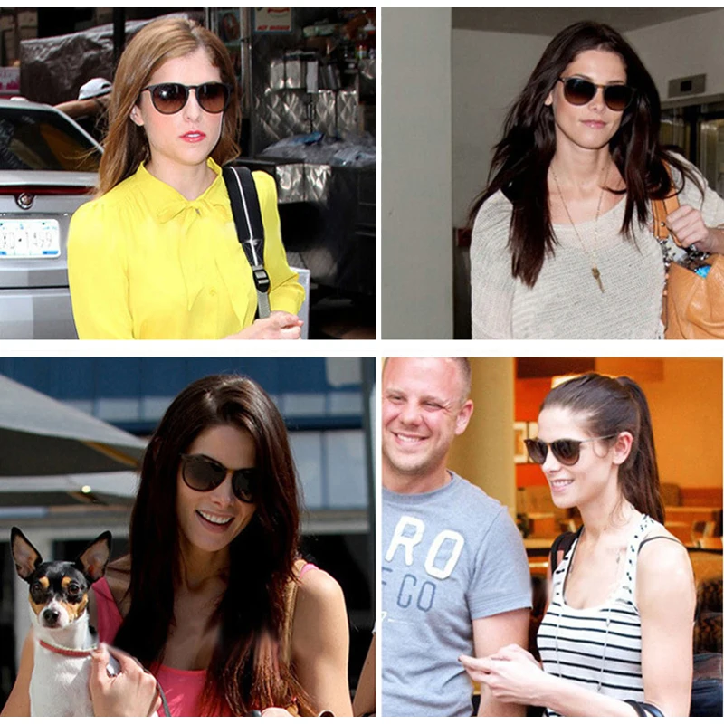 Мужские и женские солнцезащитные очки винтажные поляризационные кошачий глаз