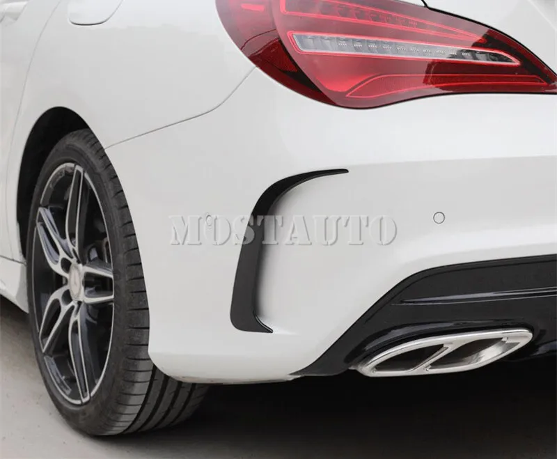 Черный спойлер для заднего бампера Benz CLA C117 W117 CLA45 AMG накладка на вентиляционное