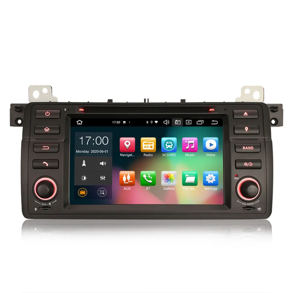 Автомобильный мультимедийный DVD-плеер с GPS радио 7 дюймов Android 10 0 для BMW E46 (318/320/325) /
