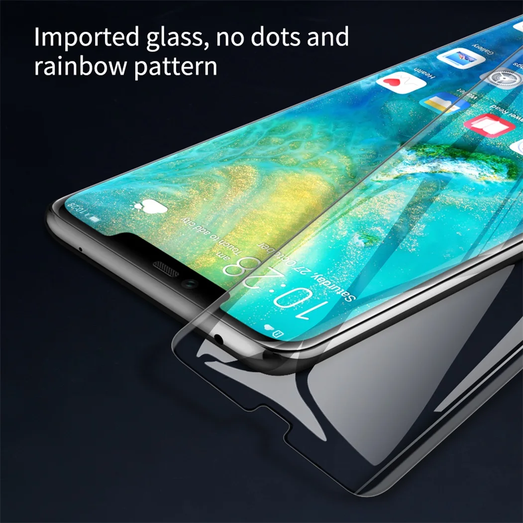 Закаленное стекло Nillkin 3D DS + MAX для Huawei Mate 20 PRO взрывобезопасная полноэкранная