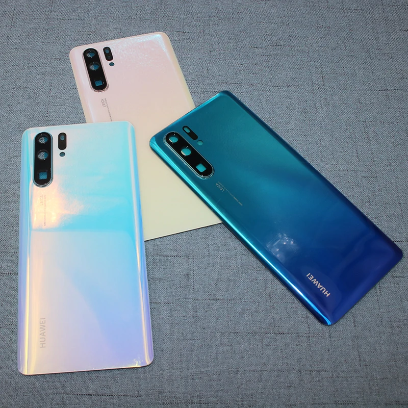 Оригинальная задняя крышка батарейного отсека Huawei P30 Pro P 30 Задняя стеклянная