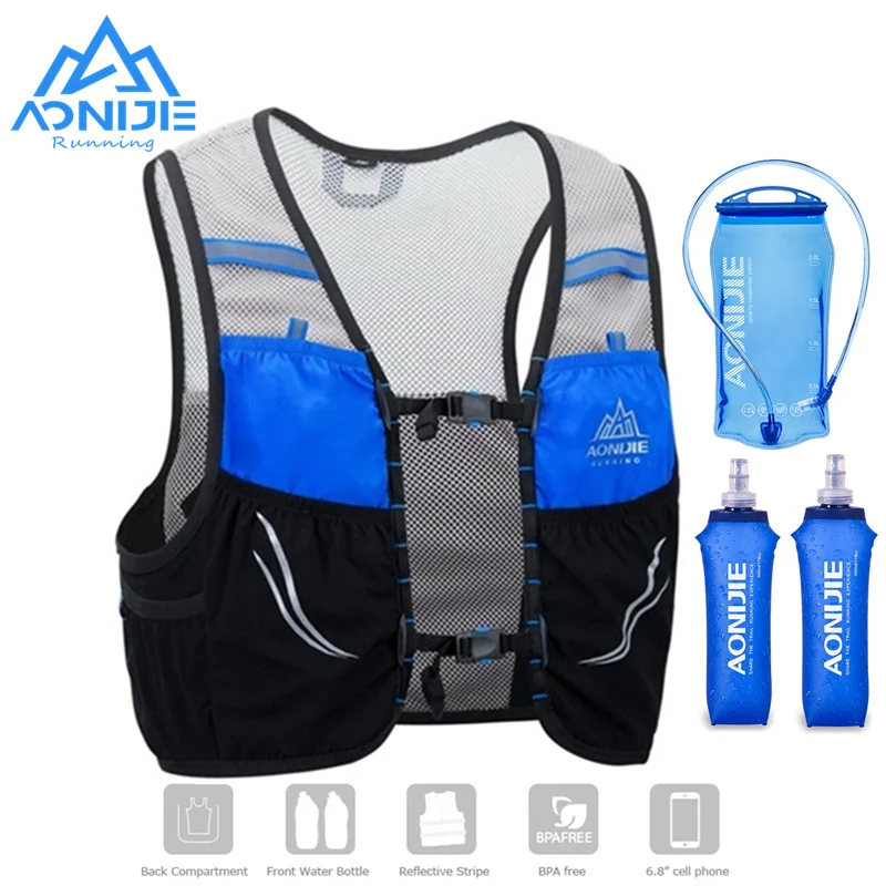 AONIJIE C932 2.5L Running Hydration Pack Backpack Rucksack Bag Vest Harness Water Bladder Hiking Camping Marathon Race Climbing