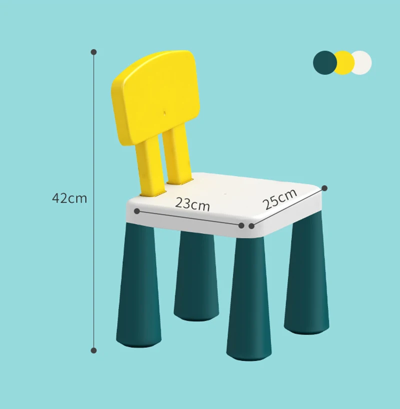 

Assembled Multi-function Building Blocks Table Chairs children's toy Chairs comfortable design block Chair for Children