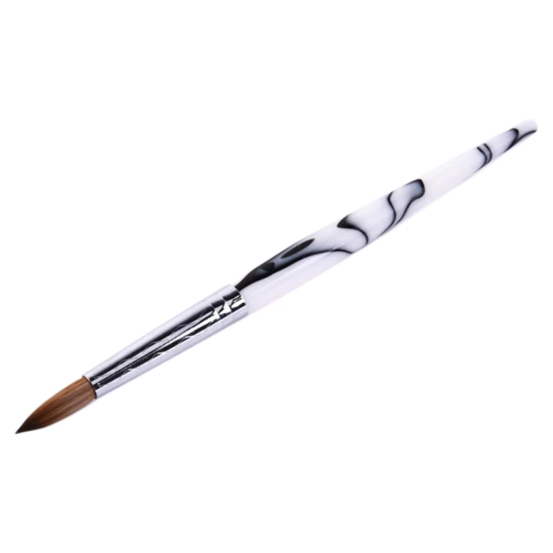 1 шт. пластиковая щетка для ногтей классический дизайн белая ручка колинский