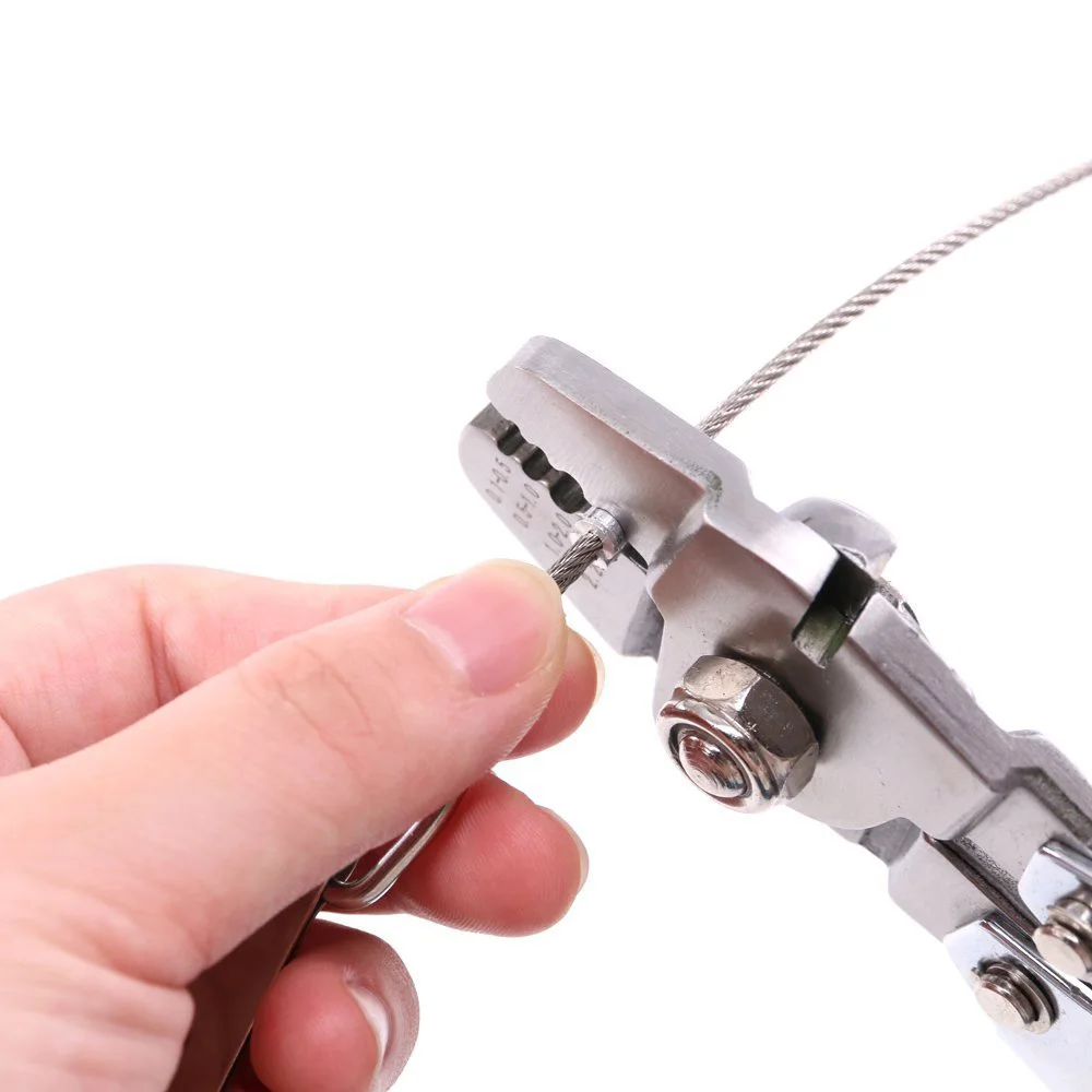 

1pcs Outdoor Fishing Crimping Pliers Wire Rope Crimper For Crimping Fishing Lines Crimp Sleeves 0.1mm-2.2mm Outdoor Fishing Tool