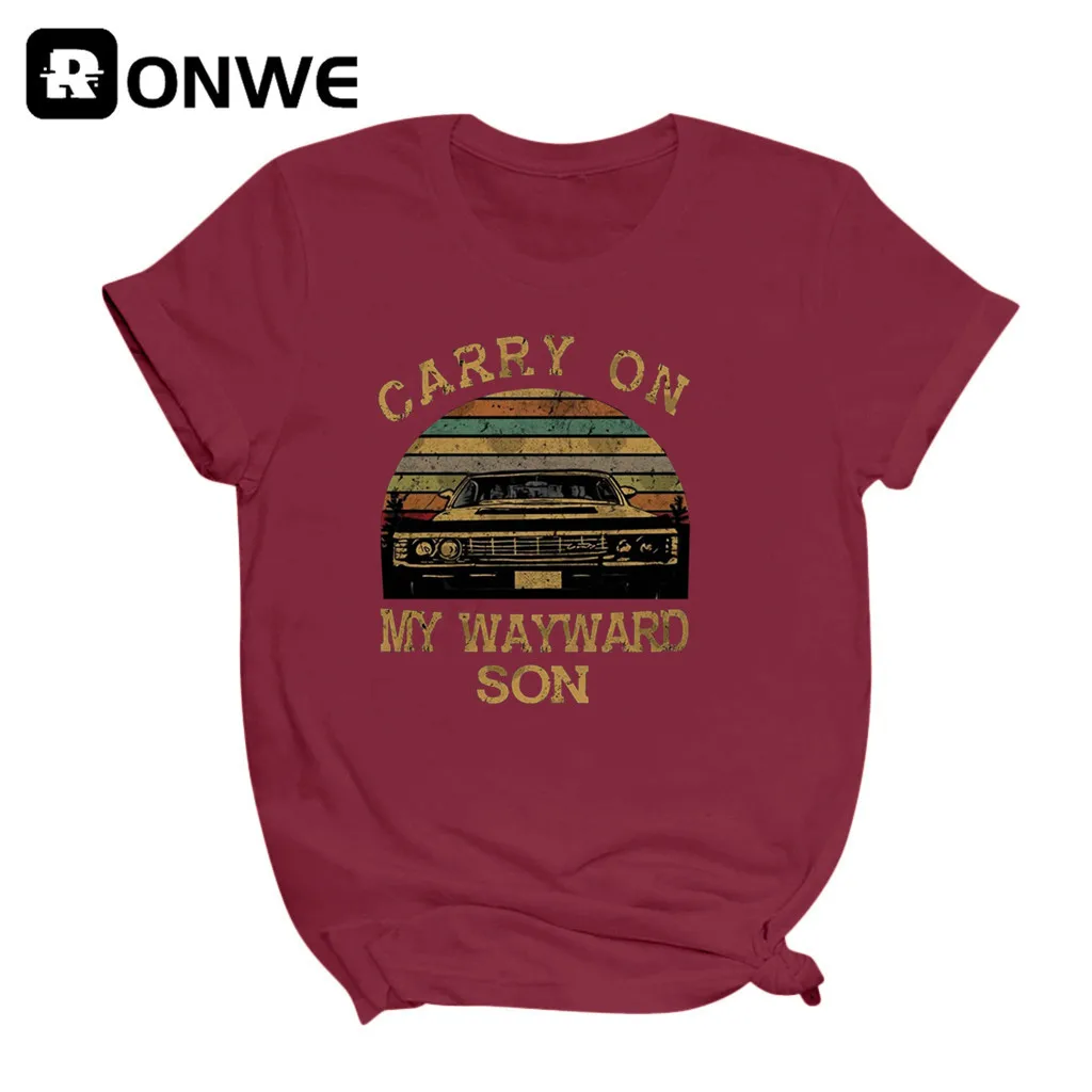 Женская футболка с коротким рукавом принтом и | одежда