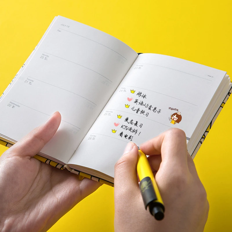 А7 мини планер 2020 кожаный карманный дневник ежедневник еженедельный ежемесячный