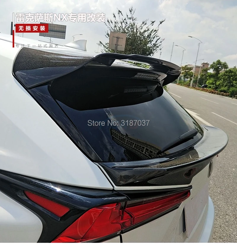 Задний спойлер из углеродного волокна для LEXUS NX NX200 NX200t NX300h 2015-2018 крыло багажника