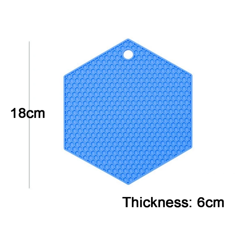 

Silicone Honeycomb Insulation Mat Table Mat For Soup Pot Wok Anti-Skidding Pad High Temperature Resistance Placemat BPA Free