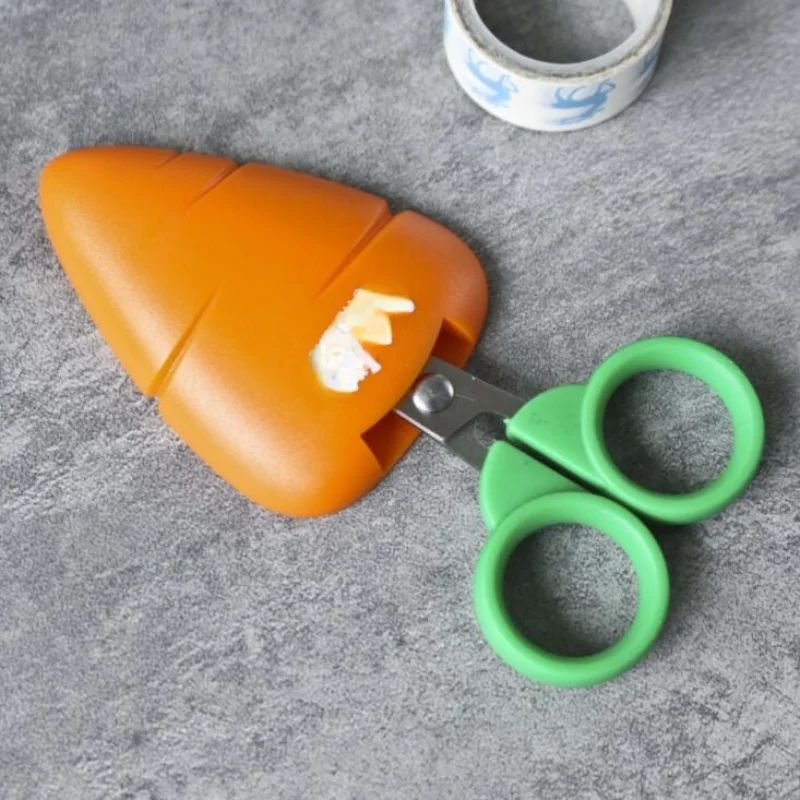 Милые 3D ножницы в виде моркови безопасные ручной работы для учеников сделай сам