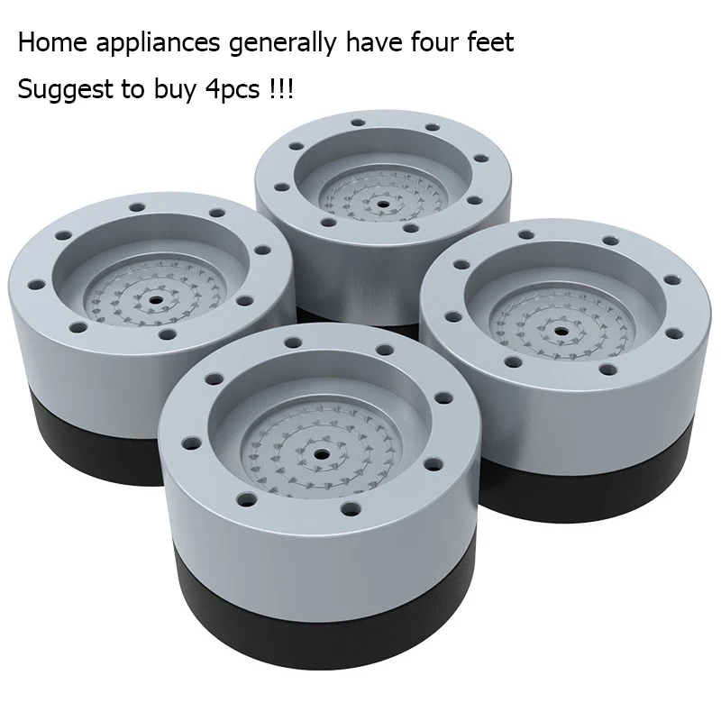 

Shock Pad Washing Machine Feet Pad PVC Polypropylene Increase Mats Non-Slip Pad Anti-Noise Refrigerator Pad Household Supplies