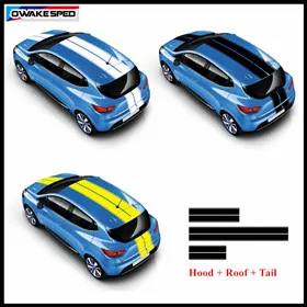 RS графика автомобиля Стайлинг боковой двери юбка наклейка для Renault Megane R26R гонки решетки наклейка авто тела индивидуальные наклейки