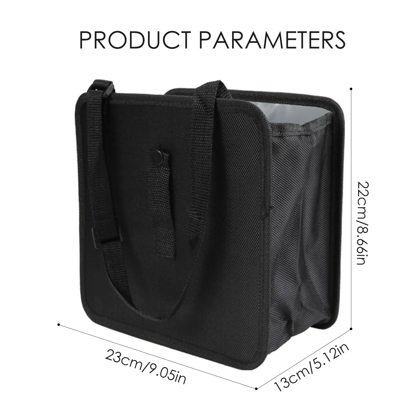 

Car Rubbish Bin Storage Box Folding Adjustable Multi-purpose Storage Bag Auto Stowing Tidying Accessories