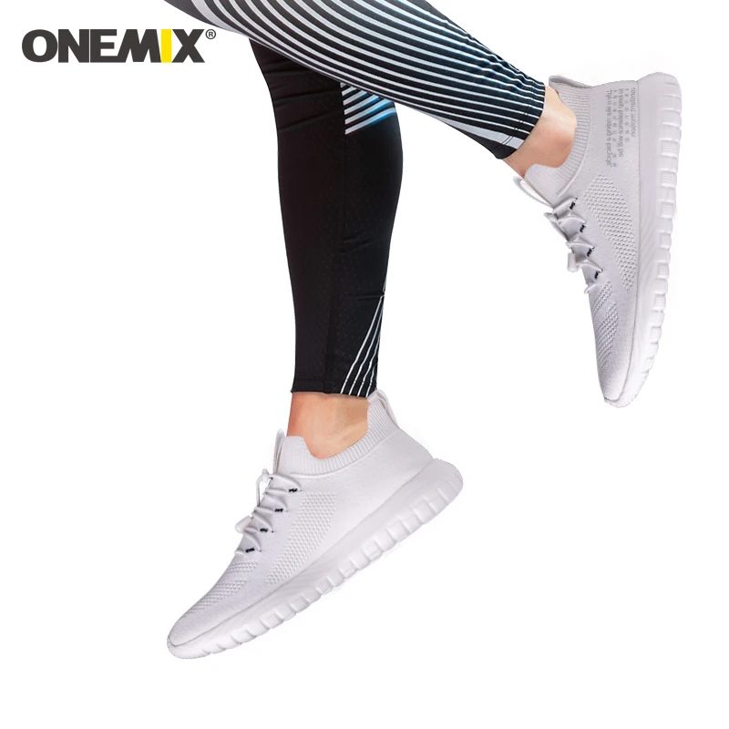 ONEMIX/летние мужские кроссовки для бега Женские без шнуровки Легкие из дышащей