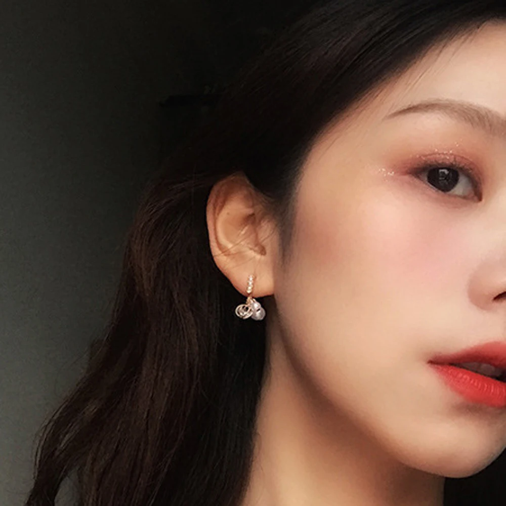 

2021 New Classic Trendy Punk Hyperbole Imitate Pearls Simple Fashion Creative Sell Like Hot Cakes Stud Earrings Women Earrings