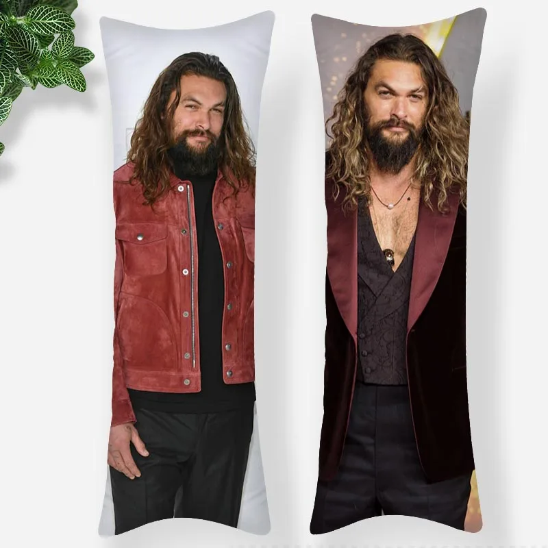 

Custom Actor Jason Momoa Body Pillow Case 3D Double-Sided Print Smooth Soft Fabric Pillow Cover For Boys Girls Gift 1102